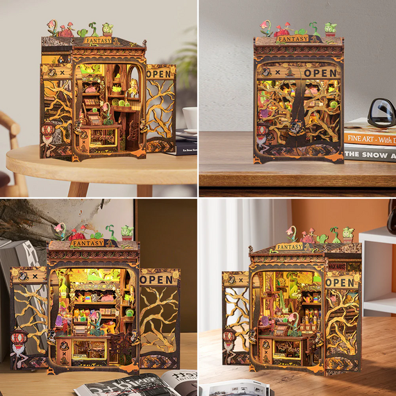 Model do sklejania Miniature House - Fantacy Plant Shop (146 elementów + LED)- Zdjęcie 6