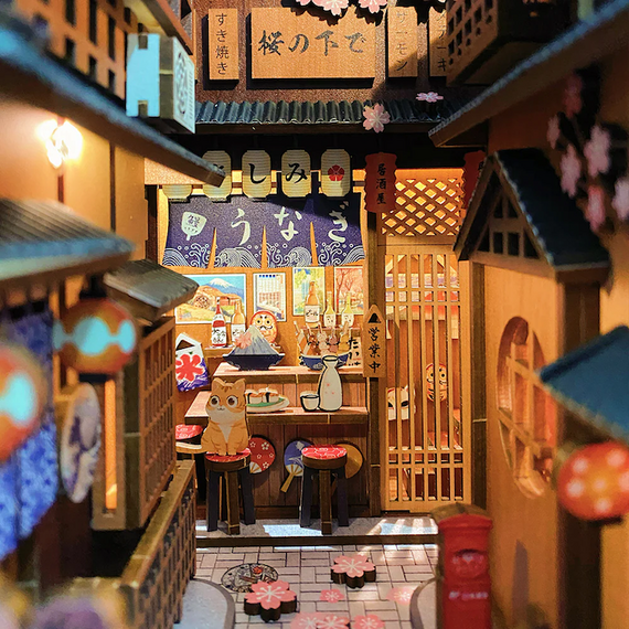 Model do składania Book Nook - Under The Sakura Tree- Zdjęcie 6