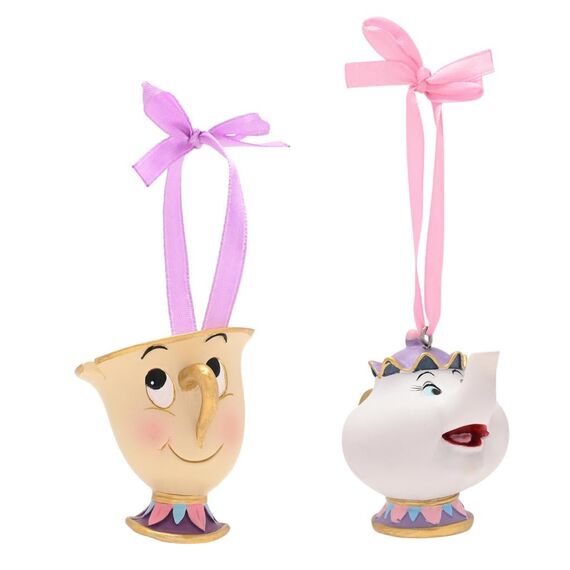 Zestaw 2 zawieszek Disney - Chip & Mrs Potts