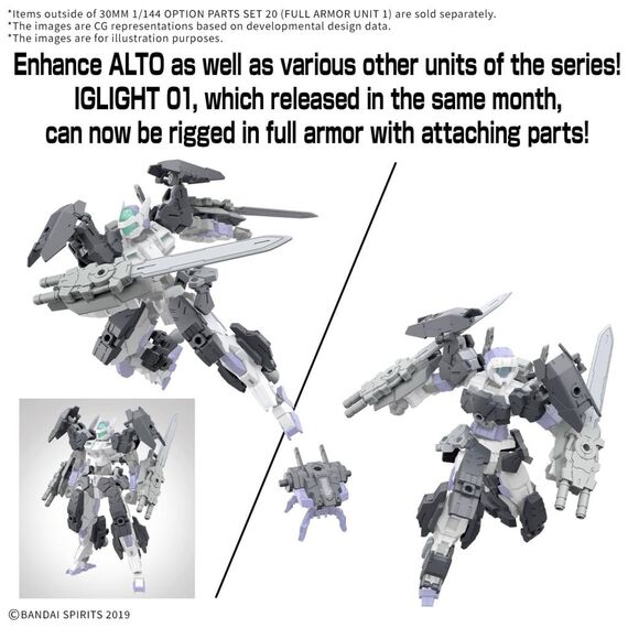 30MM 1/144 - Option Parts Set 20 (Full armor unit 1)- Zdjęcie 3