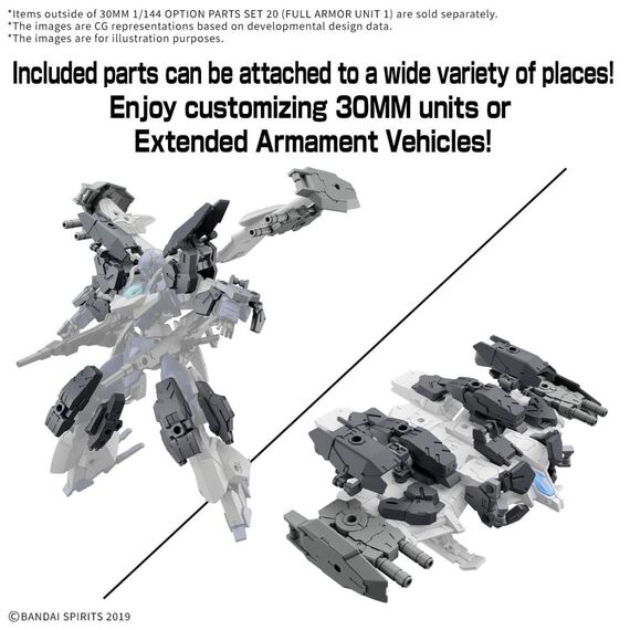 30MM 1/144 - Option Parts Set 20 (Full armor unit 1)- Zdjęcie 6