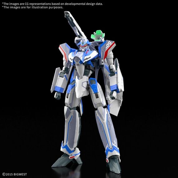 Model figurki Macross HG 1/100 - VF-31J Siegfried (Hayate Use) Deluxe- Zdjęcie 3