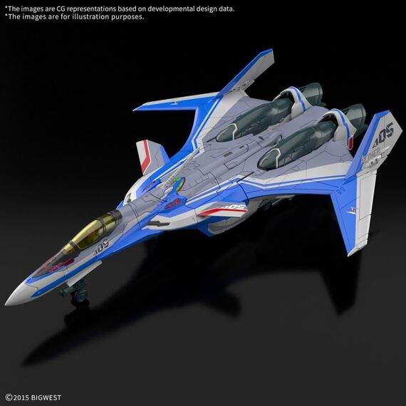 Model figurki Macross HG 1/100 - VF-31J Siegfried (Hayate Use) Deluxe- Zdjęcie 5