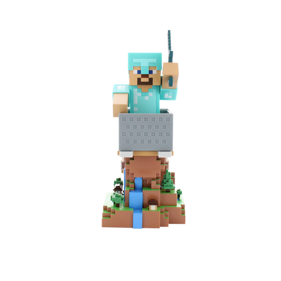 Podstawka pod kontroler / telefon Minecraft - Steve in armour 20cm- Zdjęcie 4