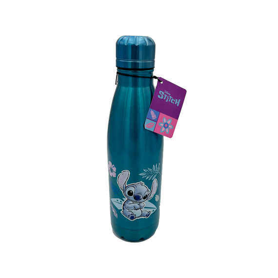 Butelka metalowa Disney Stitch - Watercolor Metalic Blue- Zdjęcie 3