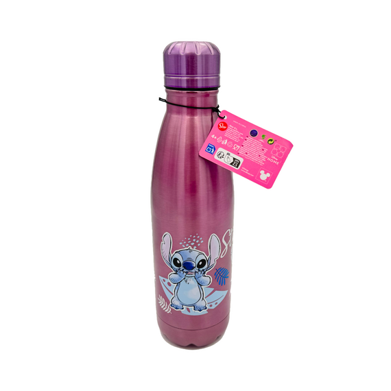 Butelka metalowa Disney Stitch - Watercolor Metalic Pink- Zdjęcie 5