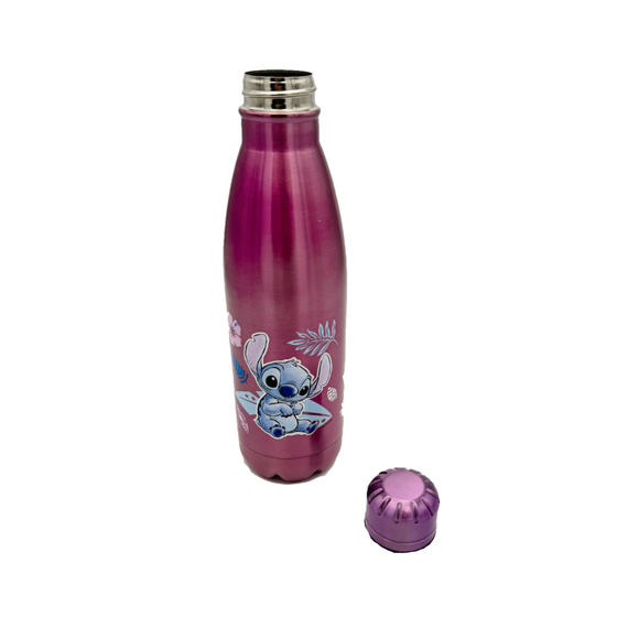 Butelka metalowa Disney Stitch - Watercolor Metalic Pink- Zdjęcie 6