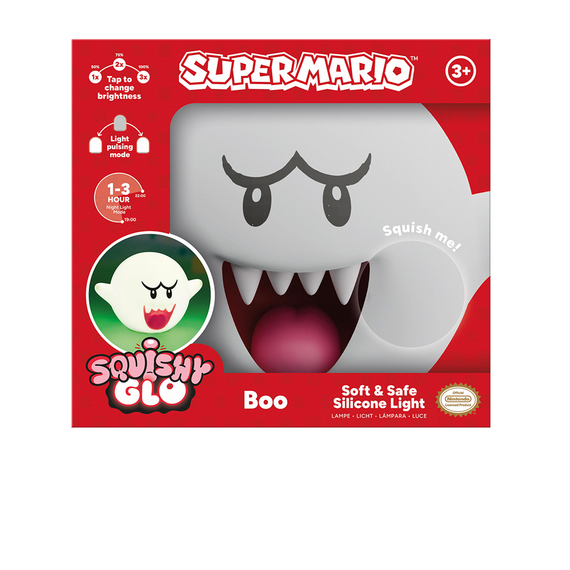 Lampka Super Mario SquishyGlo - Boo 15cm- Zdjęcie 2