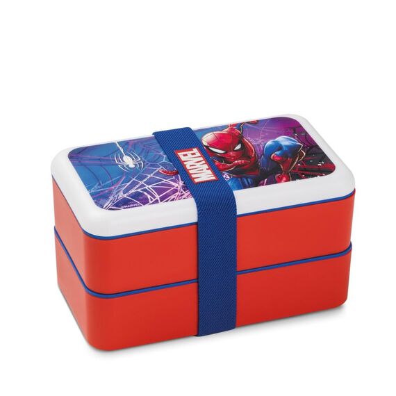 Pudełko śniadaniowe ze sztućcami Marvel - Spider-Man (18x10 cm)