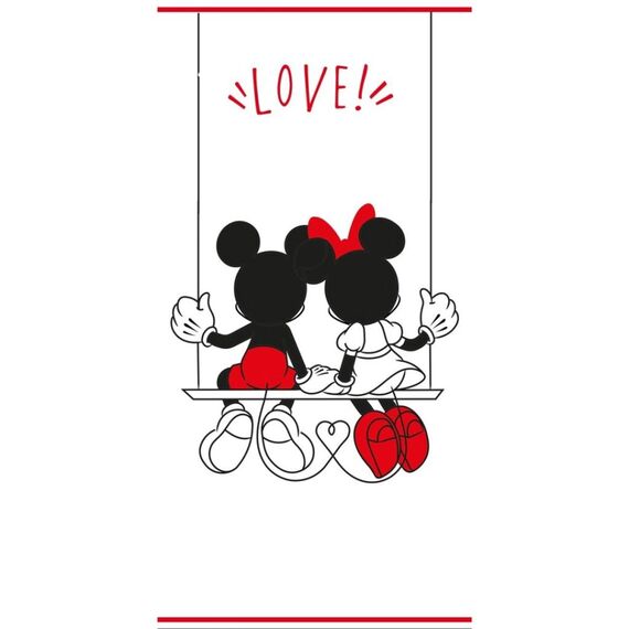 Ręcznik plażowy Disney - Mickey & Minnie Love 70x140cm