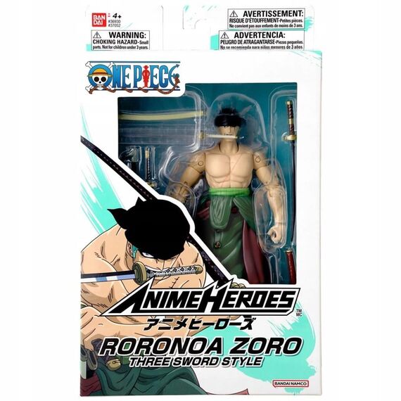 Figurka One Piece Anime Heroes - Roronoa Zoro Three Sword Style 17cm- Zdjęcie 3