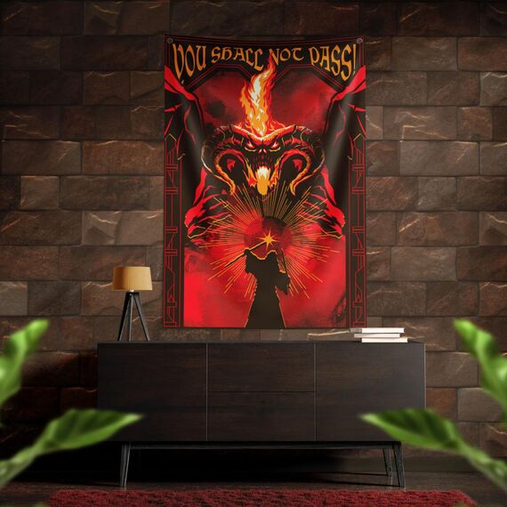 Ozdoba na ścianę Władca Pierścieni - Balrog 125x85cm- Zdjęcie 2