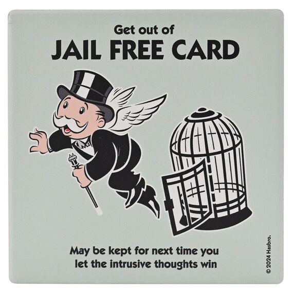 Podkładka pod kubek Monopoly - Get out of Jail Free