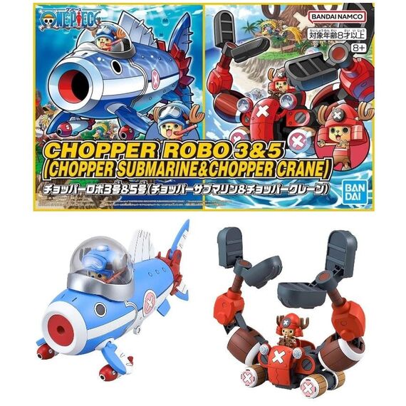 Model figurki One Piece - Chopper Robot 3&5 (Chopper Submarine & Crane)