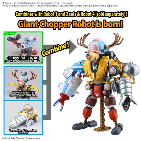 Model figurki One Piece - Chopper Robot 3&5 (Chopper Submarine & Crane)- Zdjęcie 6