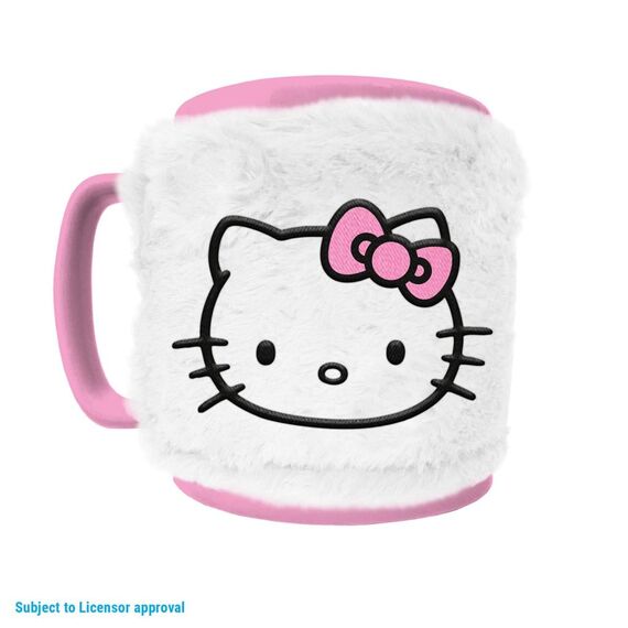 Kubek w futerku Hello Kitty 440ml
