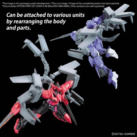 Gundam - Option Parts Set Gunpla 08 (Ballden Arm Arms)- Zdjęcie 6