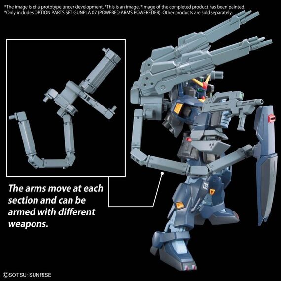 Gundam - Option Parts Set Gunpla 07 (Powered Arms Powereder)- Zdjęcie 5