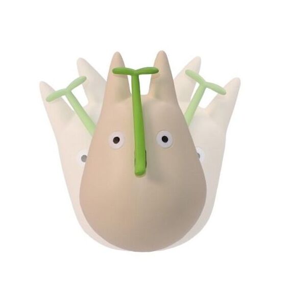 Figurka My Neighbor Totoro - White Totoro with leaf- Zdjęcie 2