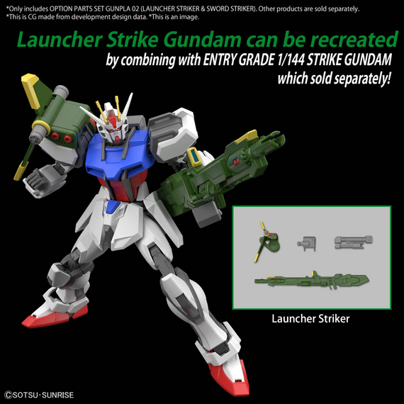 Gundam - Option Parts Set Gunpla 2 (Launcher/Sword Striker)- Zdjęcie 3