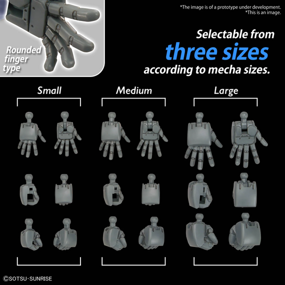 Gundam - Option Parts Set Gunpla 4 (Build Hands Round)- Zdjęcie 3