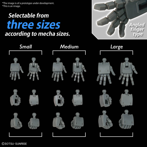 Gundam - Option Parts Set Gunpla 3 (Build Hands Edge)- Zdjęcie 3