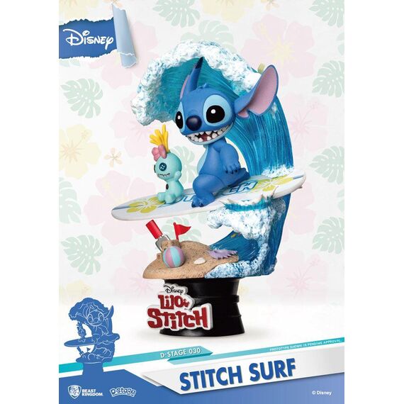 Figurka Disney Stitch D-Stage - Stitch Surf- Zdjęcie 2