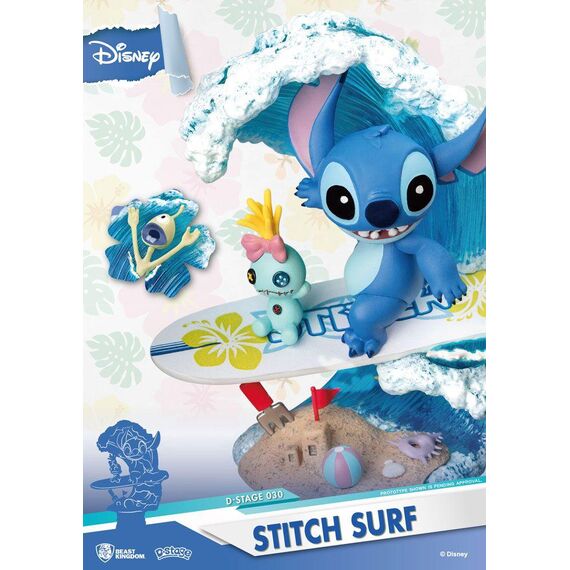 Figurka Disney Stitch D-Stage - Stitch Surf- Zdjęcie 6