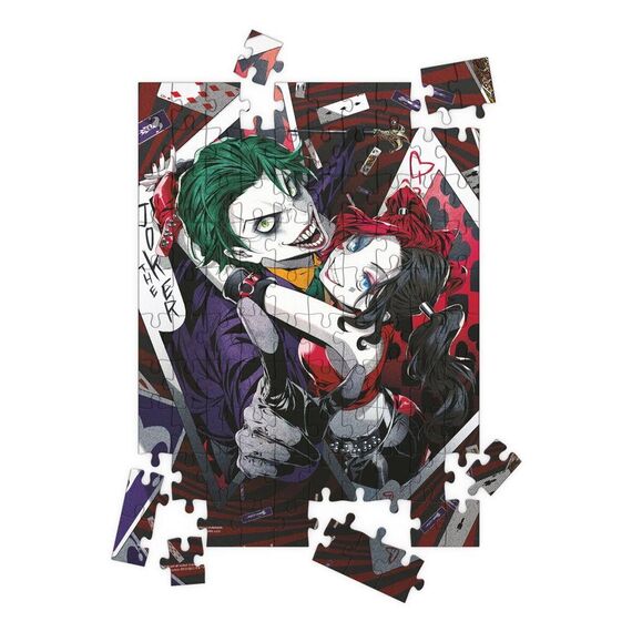 Puzzle z efektem 3D DC Comics - Joker & Harley Quinn Manga (100 elementów)- Zdjęcie 2