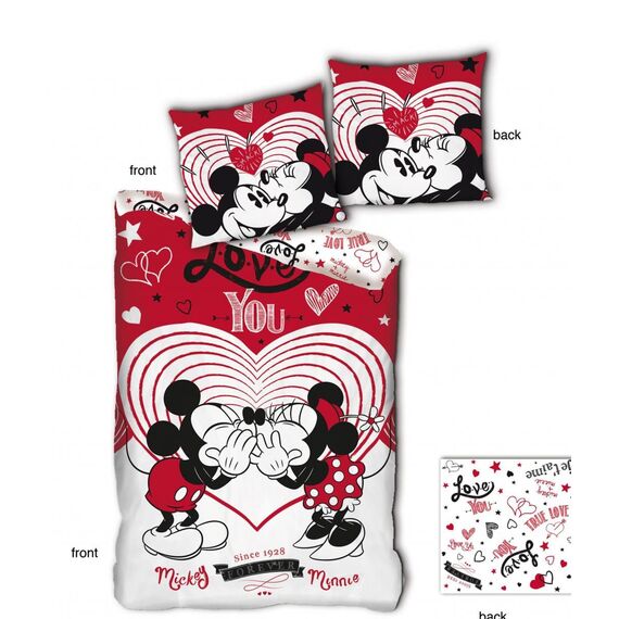 Zestaw poszewek Disney - Love You 140x200cm
