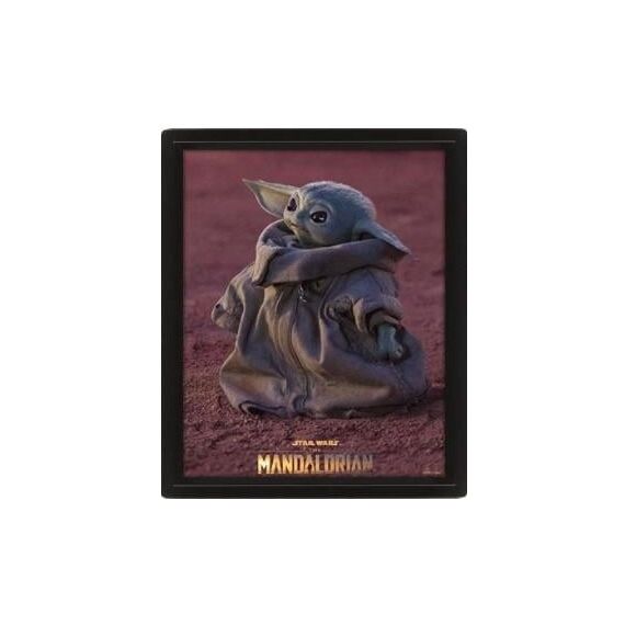 Plakat 3D Star Wars - The Mandalorian Grogu (26x20cm)