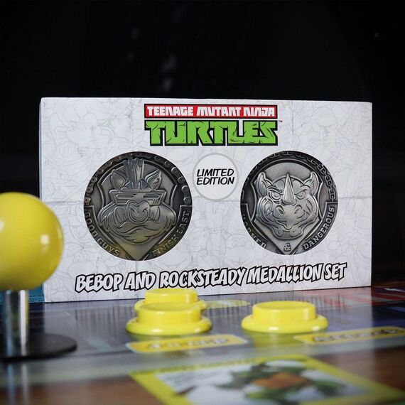 Zestaw 2 medalionów kolekcjonerskich Teenage Mutant Ninja Turtles - Bad Guys- Zdjęcie 2