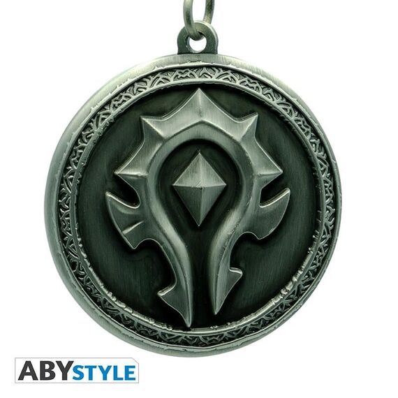 Brelok metalowy 3D World of Warcraft - Horde- Zdjęcie 3