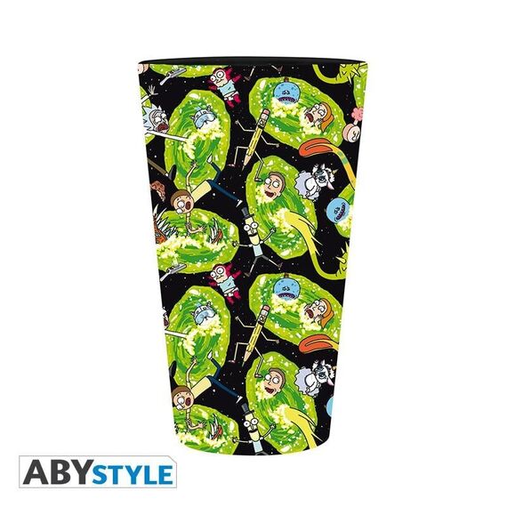 Szklanka Rick & Morty - Portals 400ml- Zdjęcie 2