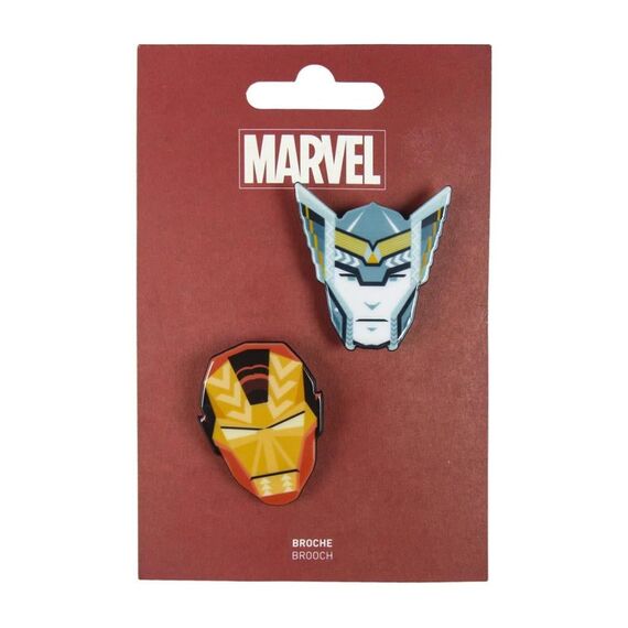 Broszki Marvel - Iron Man i Thor