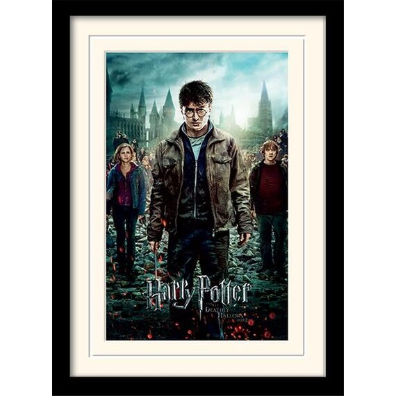 Plakat w ramce Harry Potter - Deathly Hallows 2 30x40