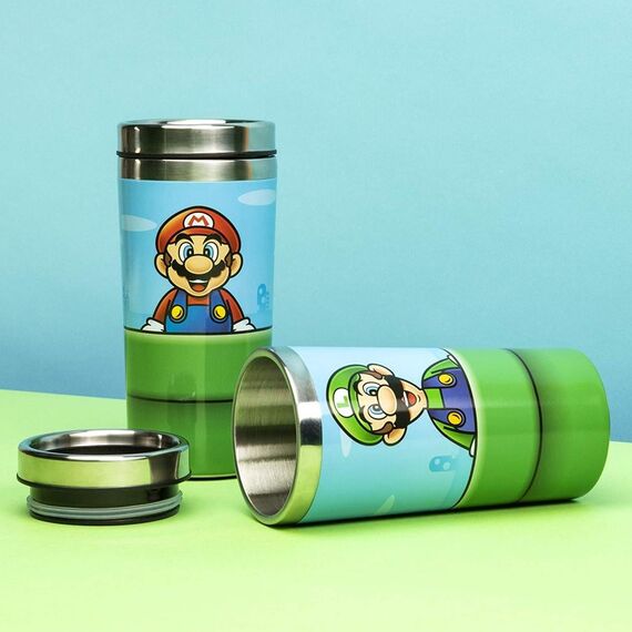 Metalowy kubek podróżny Super Mario - Warp Pipe 450ml