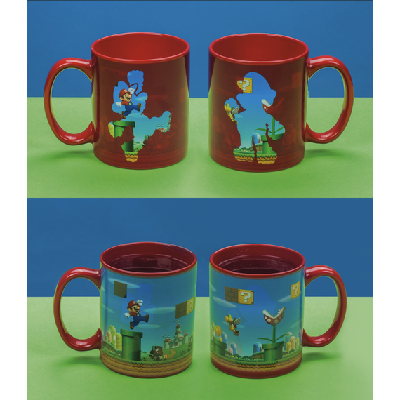 Kubek zmieniający kolor Super Mario Bros - Vintage