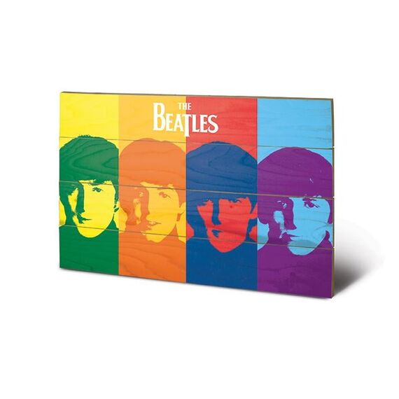 Nadruk na drewnie The Beatles - Pop Art 40x59cm- Zdjęcie 2