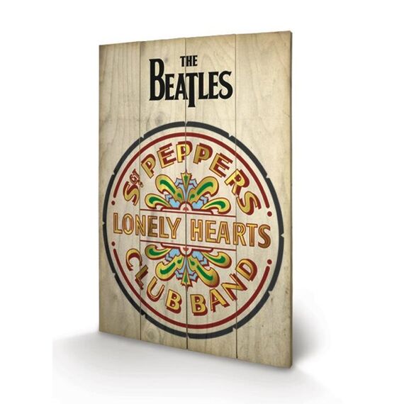Nadruk na drewnie The Beatles - SGT Peppers 40x59cm