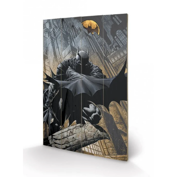 Nadruk na drewnie Batman Night Watch 40x59cm