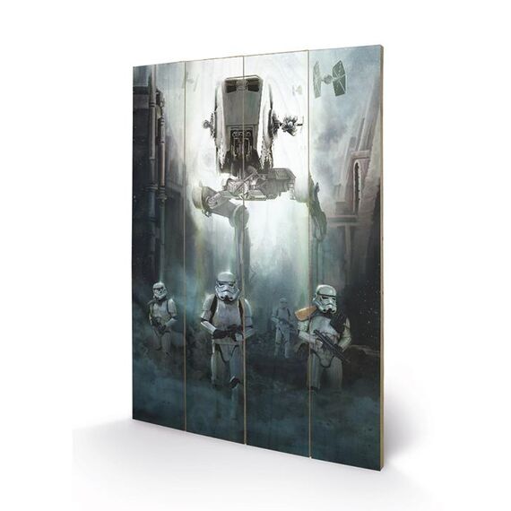 Nadruk na drewnie Star Wars Rogue One - Stormtrooper Patrol- Zdjęcie 2