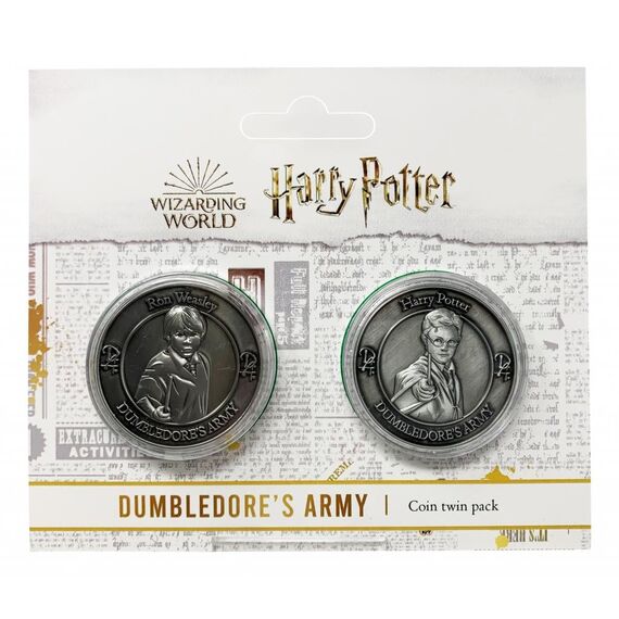 Zestaw 2 monet kolekcjonerskich Harry Potter - Harry & Ron