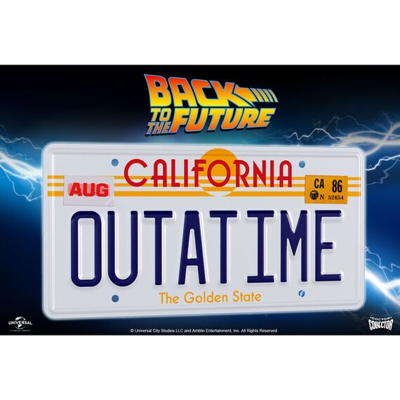 Replika tablicy rejestracyjnej Back to the Future 1/1 - Outatime- Zdjęcie 2