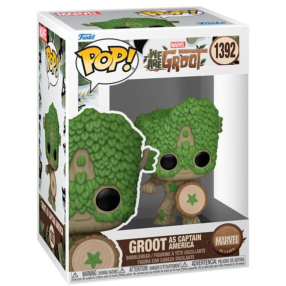 Figurka Marvel POP! We Are Groot - Groot as Captain America- Zdjęcie 2