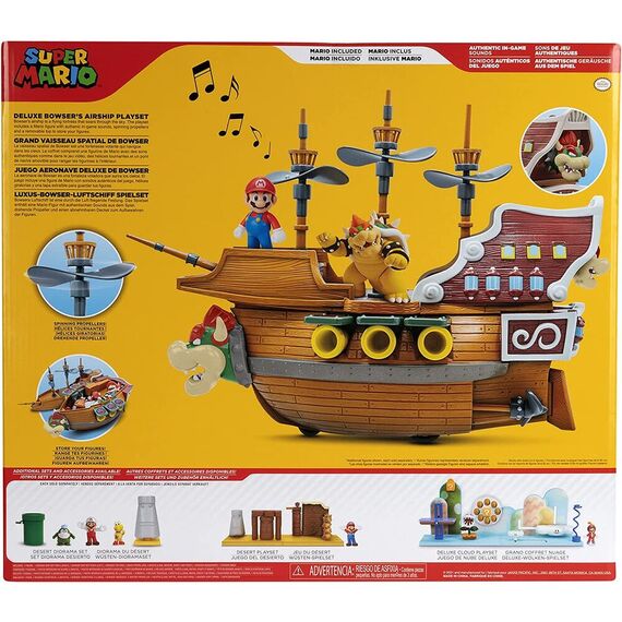 Zestaw Nintendo Super Mario Deluxe - Statek Bowsera- Zdjęcie 2