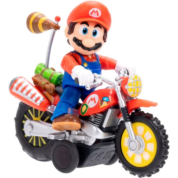 Pojazd z figurką The Super Mario Galaxy Movie - Mario z motorem
