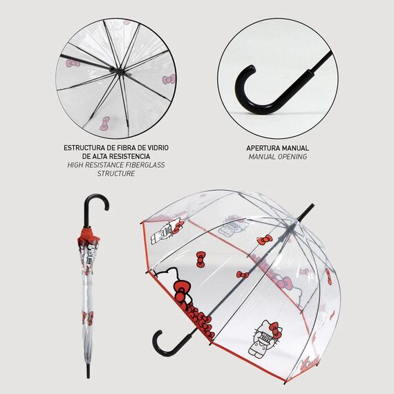 Parasol maualny Hello Kitty 60 cm- Zdjęcie 3