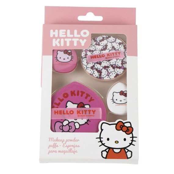 Zestaw 4 gąbeczek do pudru Hello Kitty- Zdjęcie 2