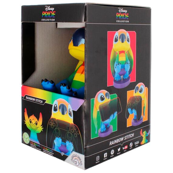 Podstawka pod telefon / kontroler Disney Cable Guy - Stitch Rainbow- Zdjęcie 17